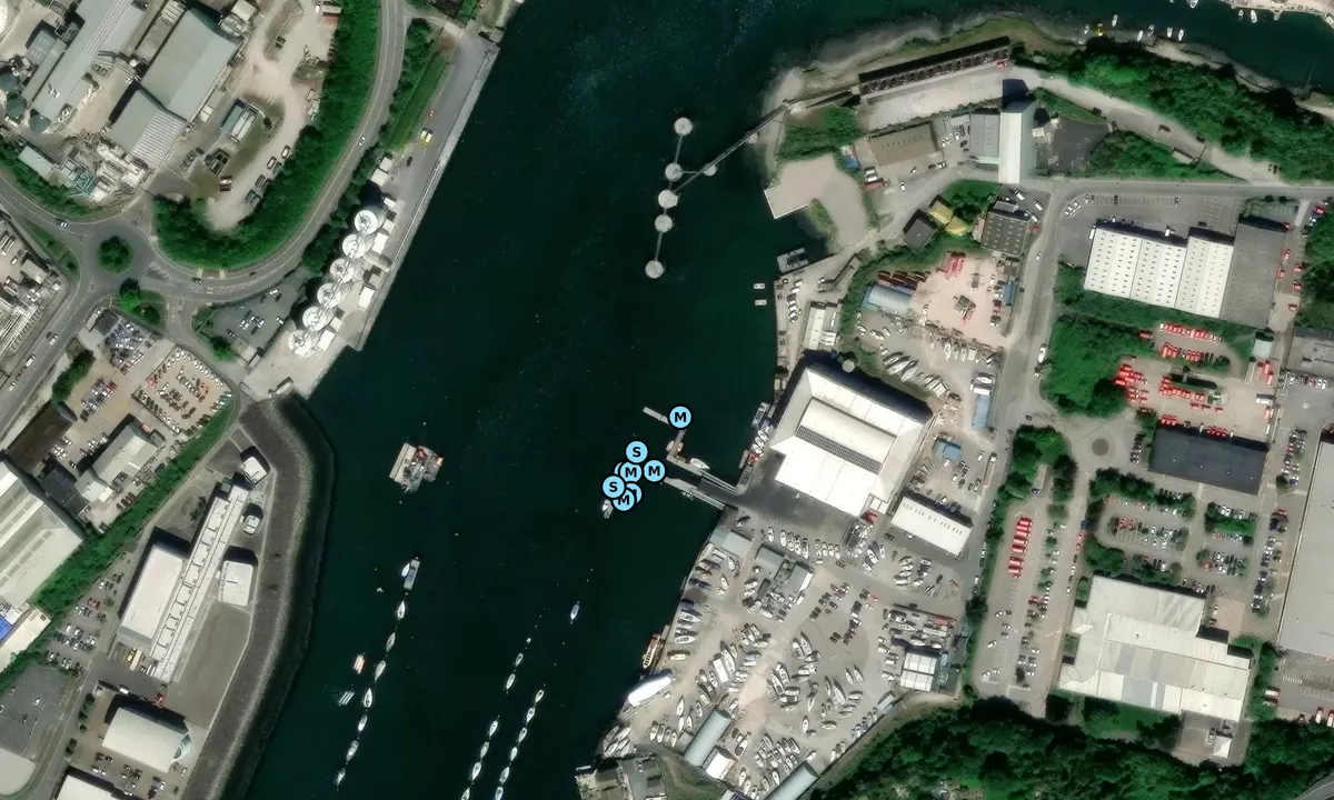 Satelite image of Yacht Haven Quay