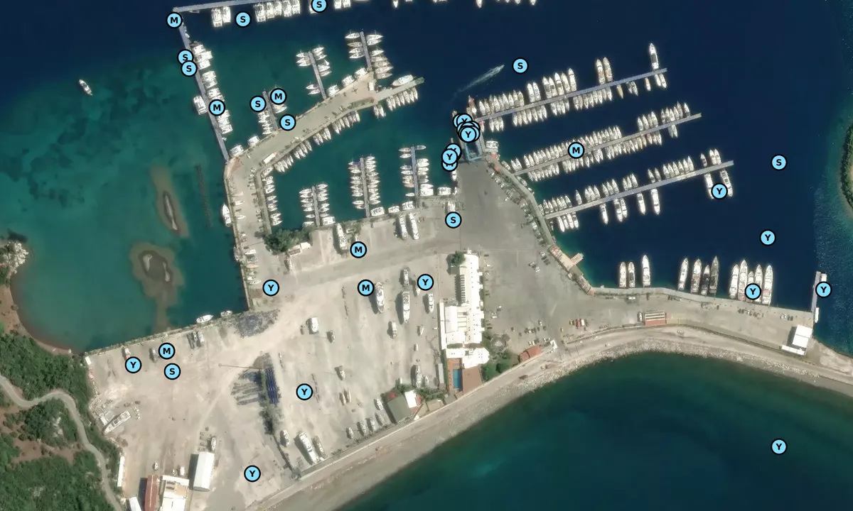 Satelite image of Yacht Marin