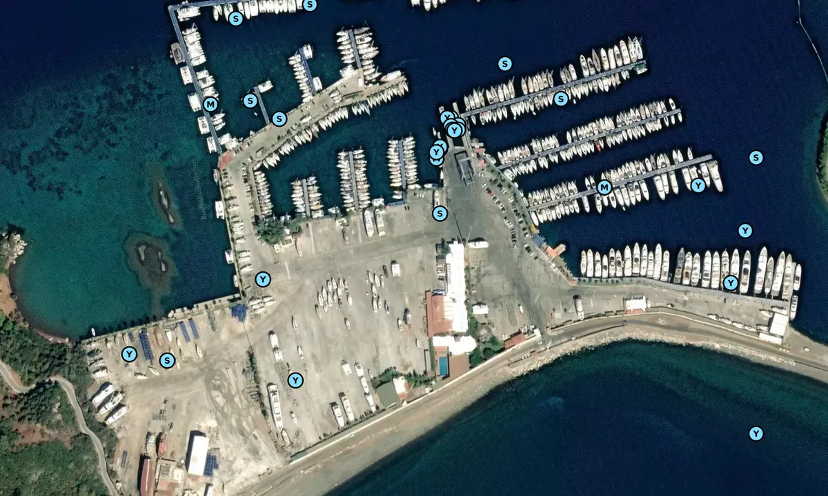 Satelite image of Yacht Marin