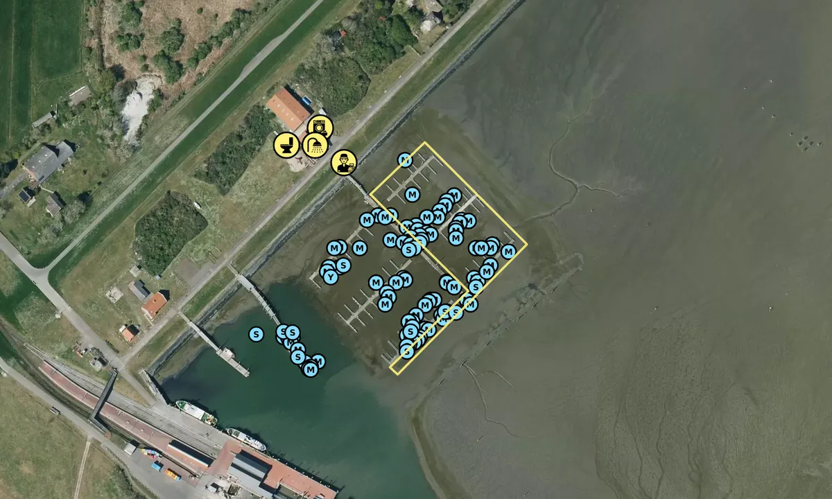 Satelite image of Yachthafen Langeoog