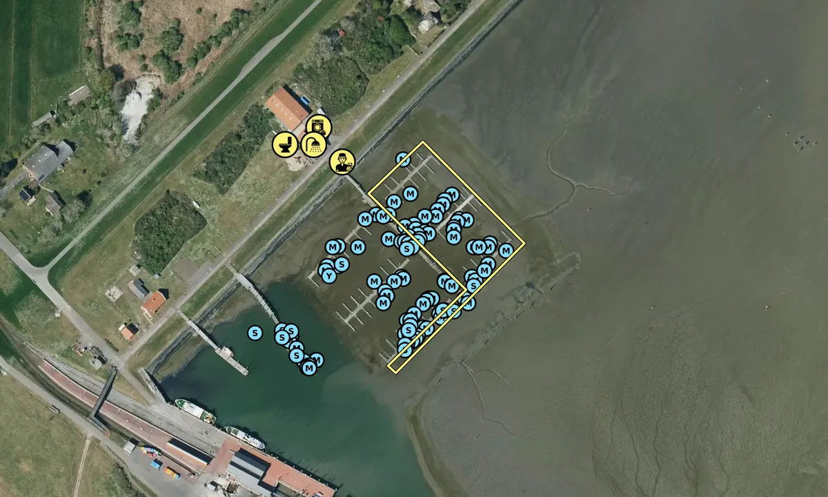 Satelite image of Yachthafen Langeoog