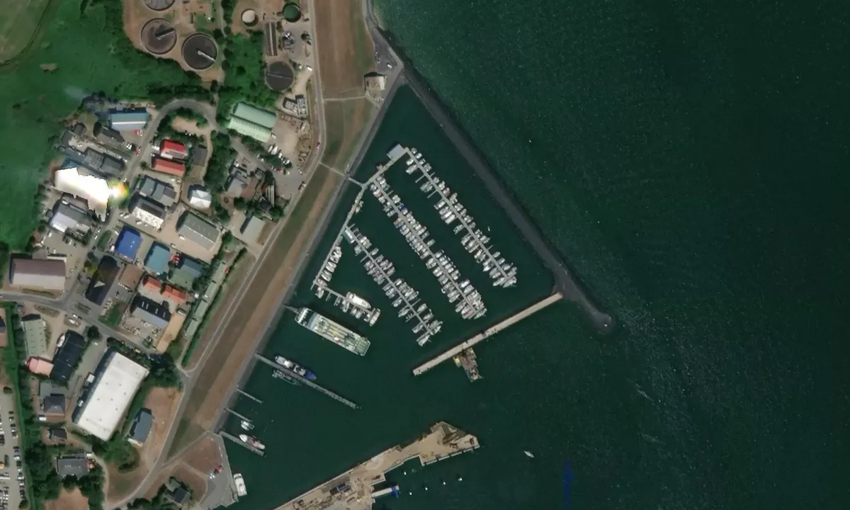Flyfoto av Yachthafen Wyk