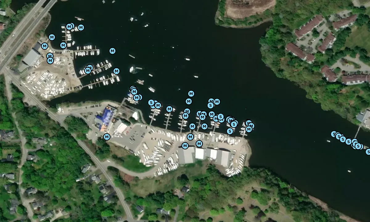 Satelite image of Yankee Marina and Boatyard