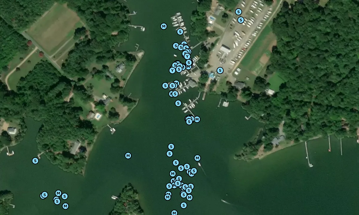 Satelite image of Yankee Point Marina