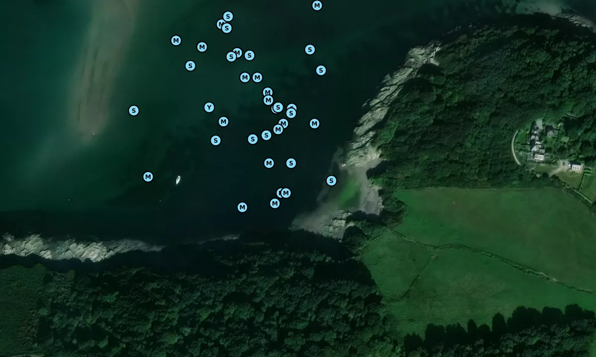 Satelite image of Yealm Bar