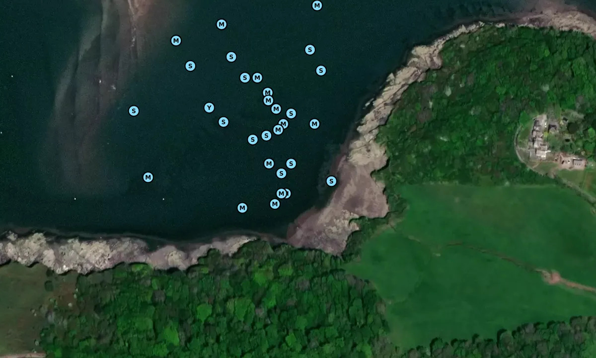 Satelite image of Yealm Bar