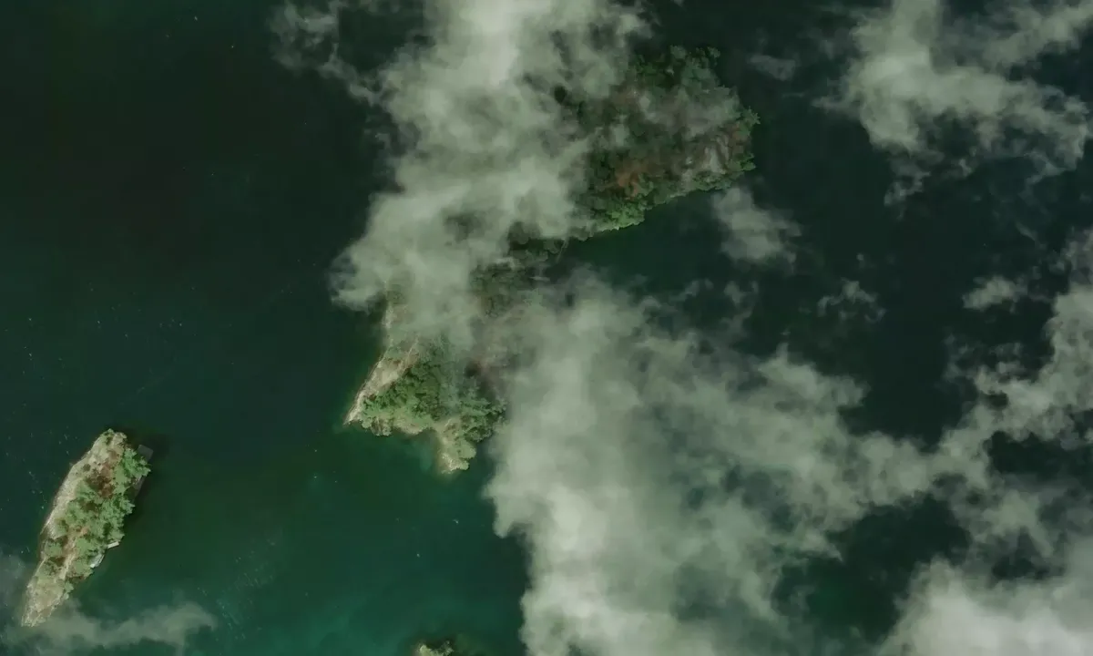 Satelite image of Yeo Island South