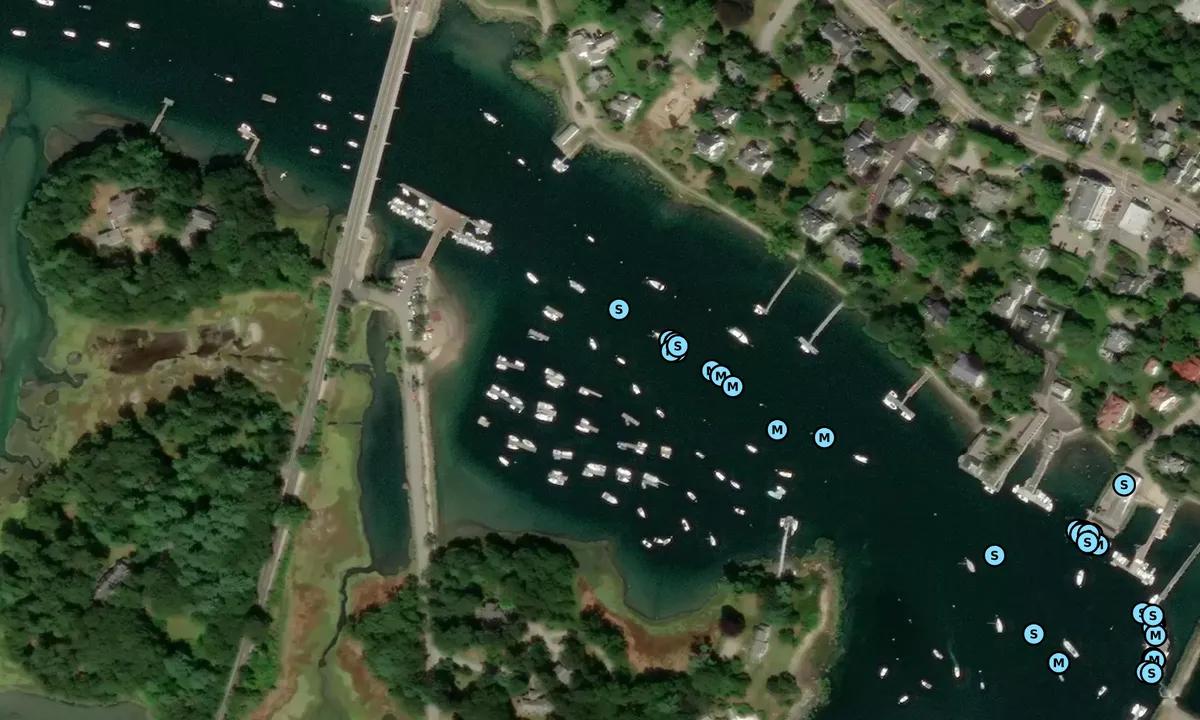 Satelite image of York Harbor