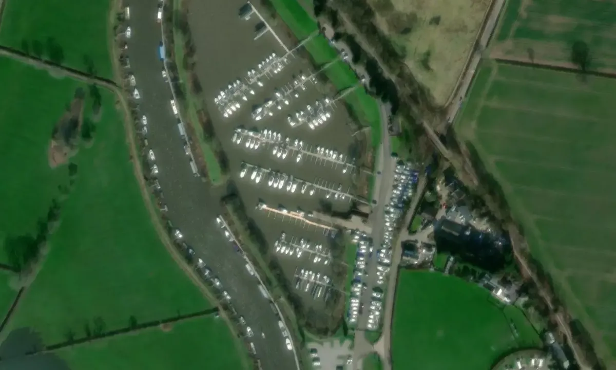 Satelite image of York Marina - Naburn
