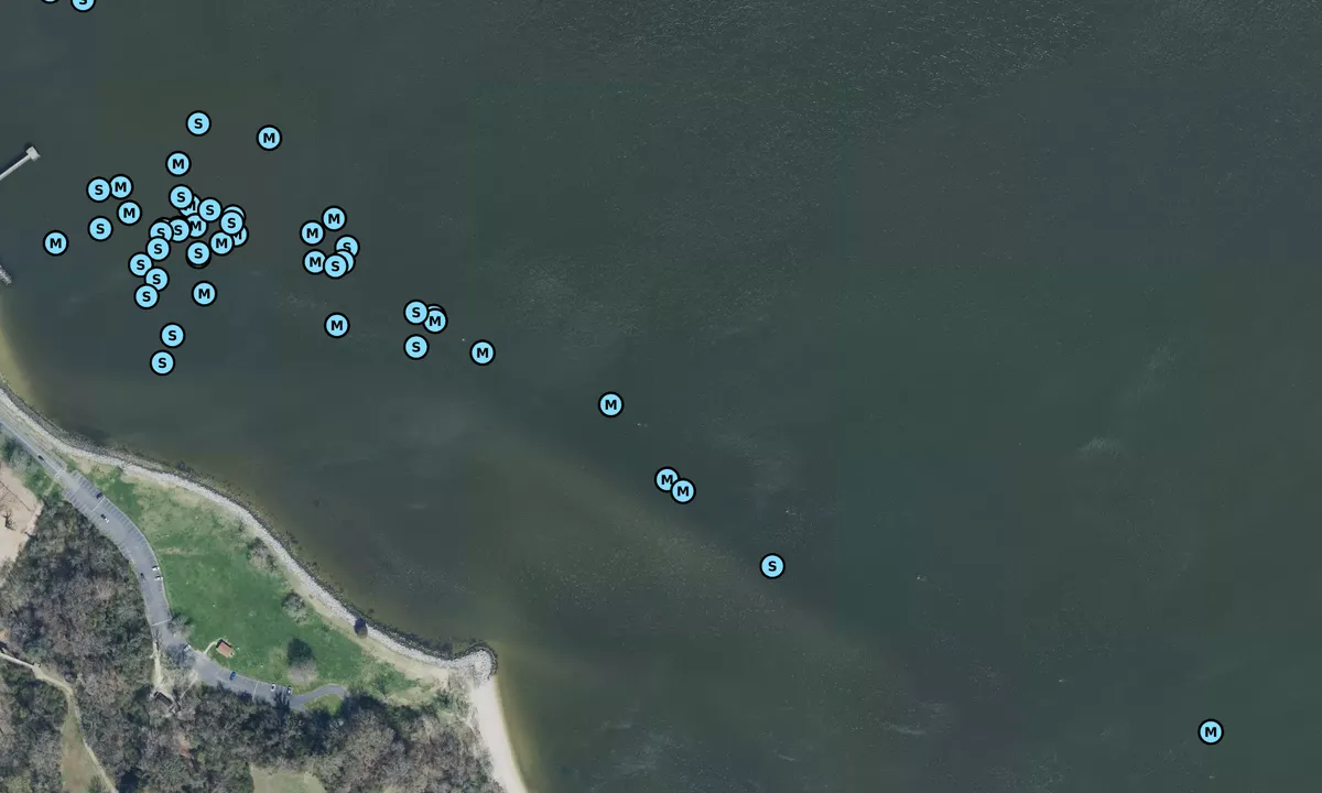 Satelite image of York River (Moorings)
