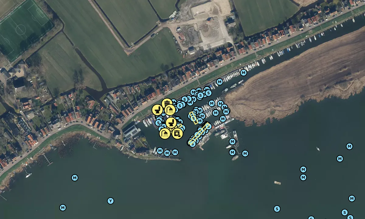 Satelite image of Zeilvereniging Het Y, Durgerdam
