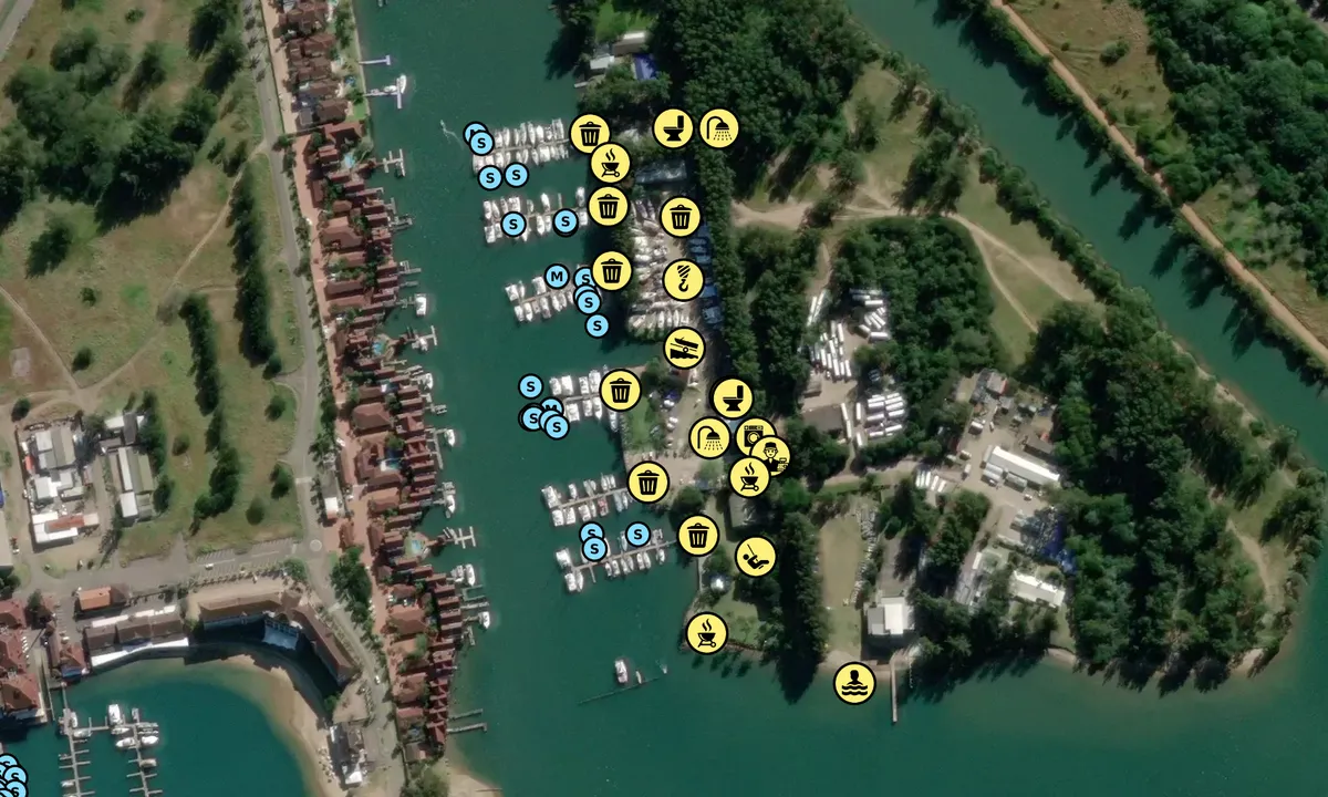 Satelite image of Zululand Yacht Club, Richards Bay